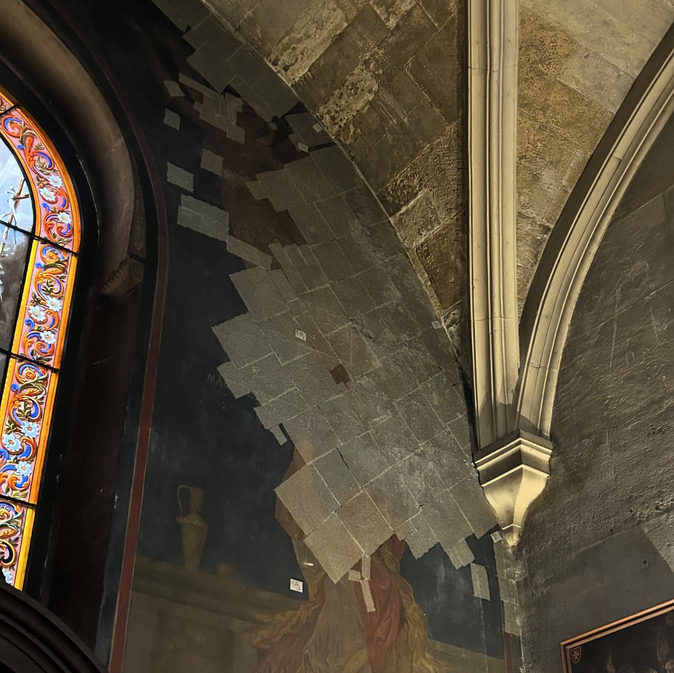 Déambulatoire - détail des fresques